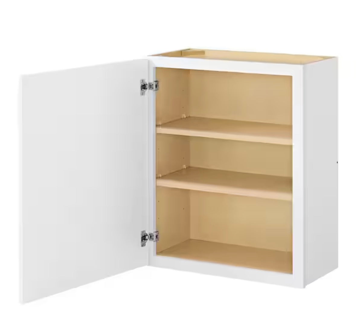 Leyton 24 in. W x 12 in. D x 30 in. H Ready to Assemble Plywood Slim Shaker Wall Kitchen Cabinet in Alpine White