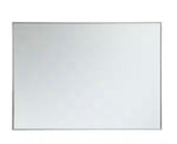 Timeless Home 36 in. W x 48 in. H x Contemporary Metal Framed Rectangle Silver Mirror