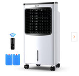 215 CFM 3-Speed Portable Evaporative Cooler Air Cooler Fan Filter Humidify Anion For 400 Sq.Ft. with Remote Control