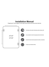 TA 36 in. H x 24 in. W Gold Modern Arch Framed Mirror