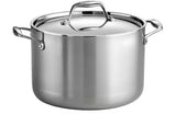 Gourmet Tri-Ply Clad 8 qt. Stainless Steel Stock Pot with Lid