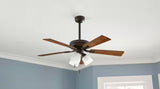 Sinclair II 44 in. Indoor Oil Rubbed Bronze LED Ceiling Fan with Light