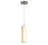 Subway Round 12-Watt 1 Light Chrome Modern Integrated LED Mini Pendant Light Fixture for Kitchen Island