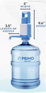 Portable Manual Water Pump, Blue and White