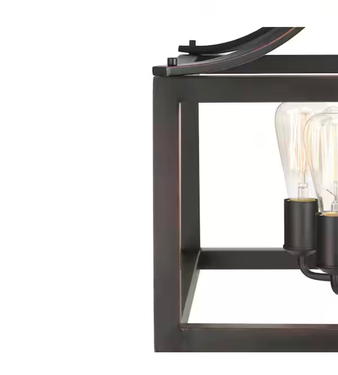Boswell Quarter 20 in. 5-Light Distressed Black Farmhouse Pendant for Kitchen or Entryway