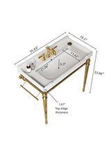 Modern 36 in. Ceramic Console Sink (Top only)