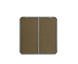 Timeless Home 24 in. W x 24 in. H x Modern Soft Corner Metal Square Silver Mirror