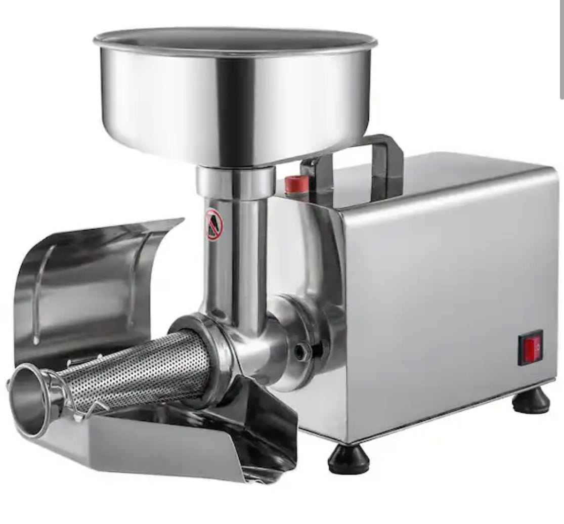 Electric Tomato Strainer Commercial Grade Tomato Milling Machine Stainless Steel Tomato Press and Sauce Maker