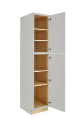 Avondale 18 in. W x 24 in. D x 90 in. H Ready to Assemble Plywood Shaker Pantry Kitchen Cabinet in Dove Gray