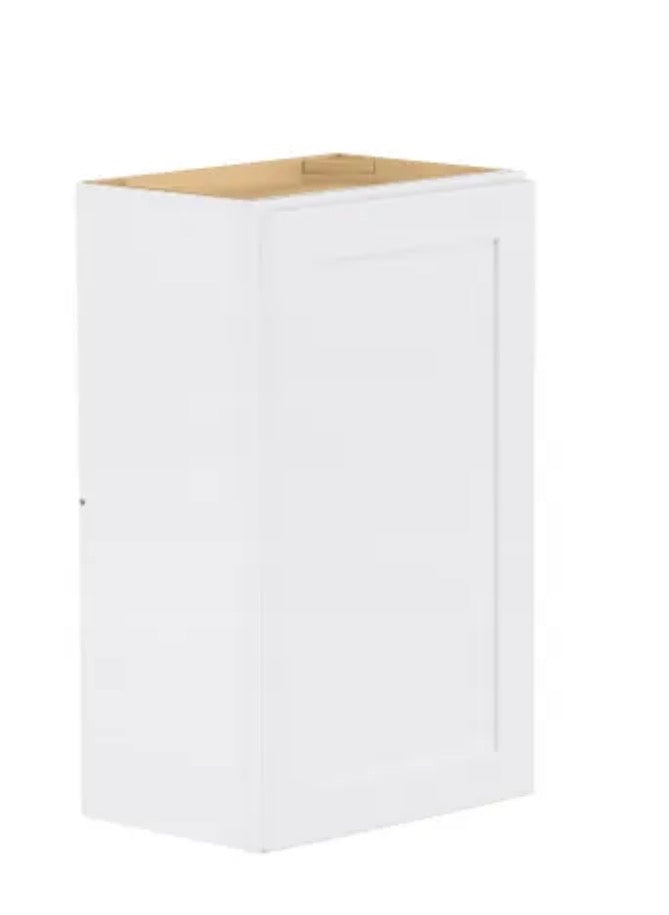 Avondale Shaker Alpine White Ready to Assemble Plywood 18 in Wall Kitchen Cabinet (18 in W x 42 in H x 12 in D)