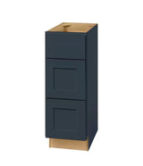 Avondale 12 in. W x 21 in. D x 34.5 in. H Ready to Assemble Plywood Shaker Drawer Base Bath Cabinet in Ink Blue