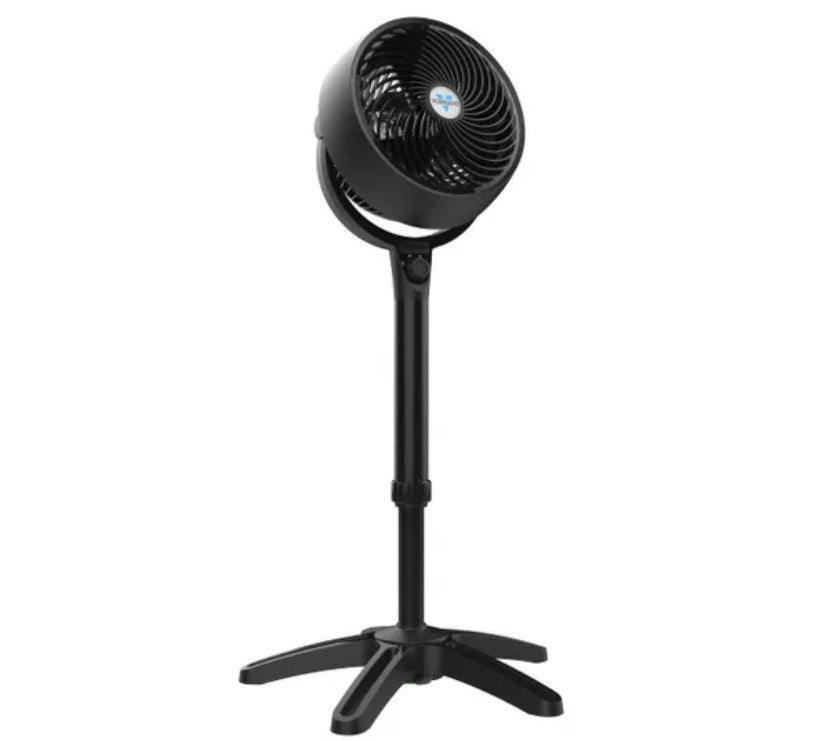 A a683 Pedestal Whole Room Air Circulator Fan, 32 in.-38 in. Adjustable Height