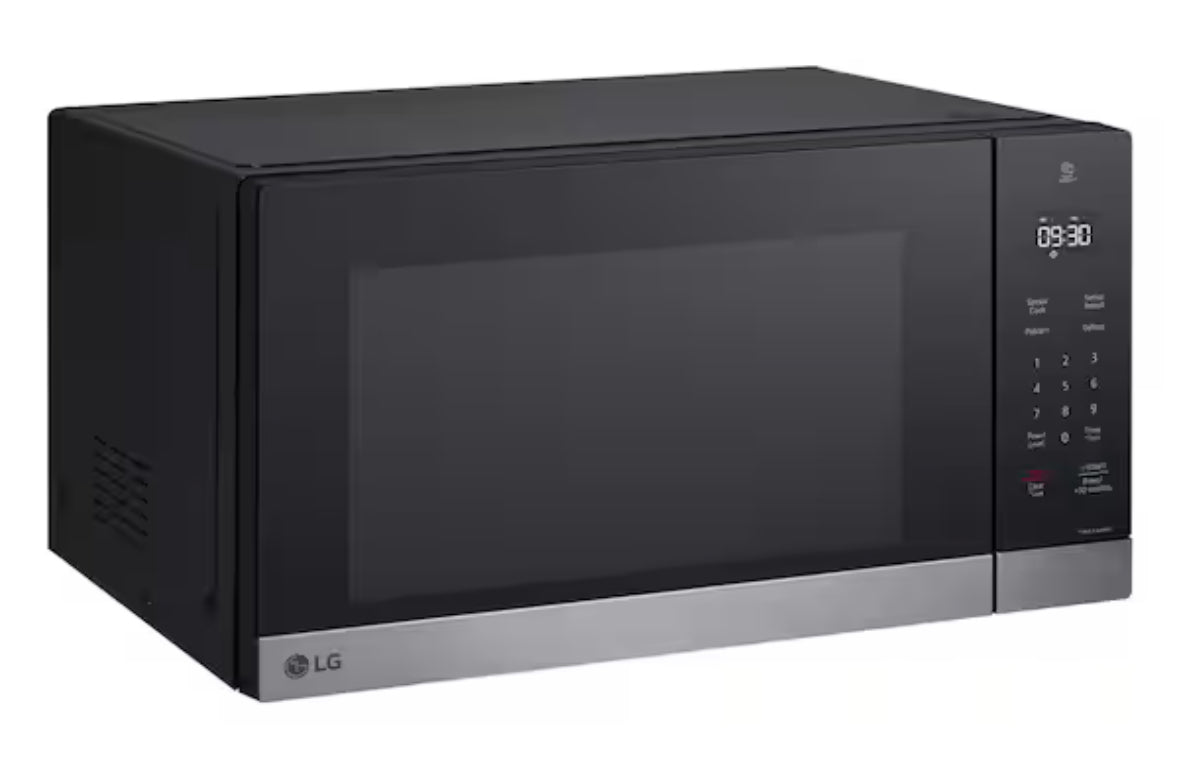 NeoChef 1.5 cu. ft. 1100-Watt Countertop Microwave in Stainless Steel with Smart Inverter