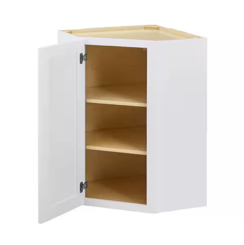 Avondale Shaker Alpine White Ready to Assemble Plywood 24 in Wall Corner Kitchen Cabinet (24 in W x 30 in H x 24 in D)