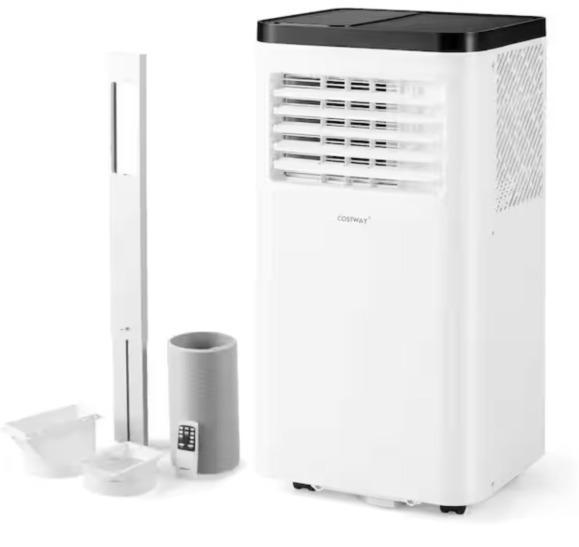 10000 BTU (ASHRAE) Portable Air Conditioner with Fan and Dehumidifier Remote Control