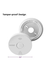 Hardwired and 3-Year Replaceable Battery Backup Combination Smoke and Carbon Monoxide Detector w/ Voice Alarm