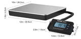 Digital Shipping Scale 440 lbs. LCD Screen Package Food Scale with Timer, Tare Function for Home Wired Connection