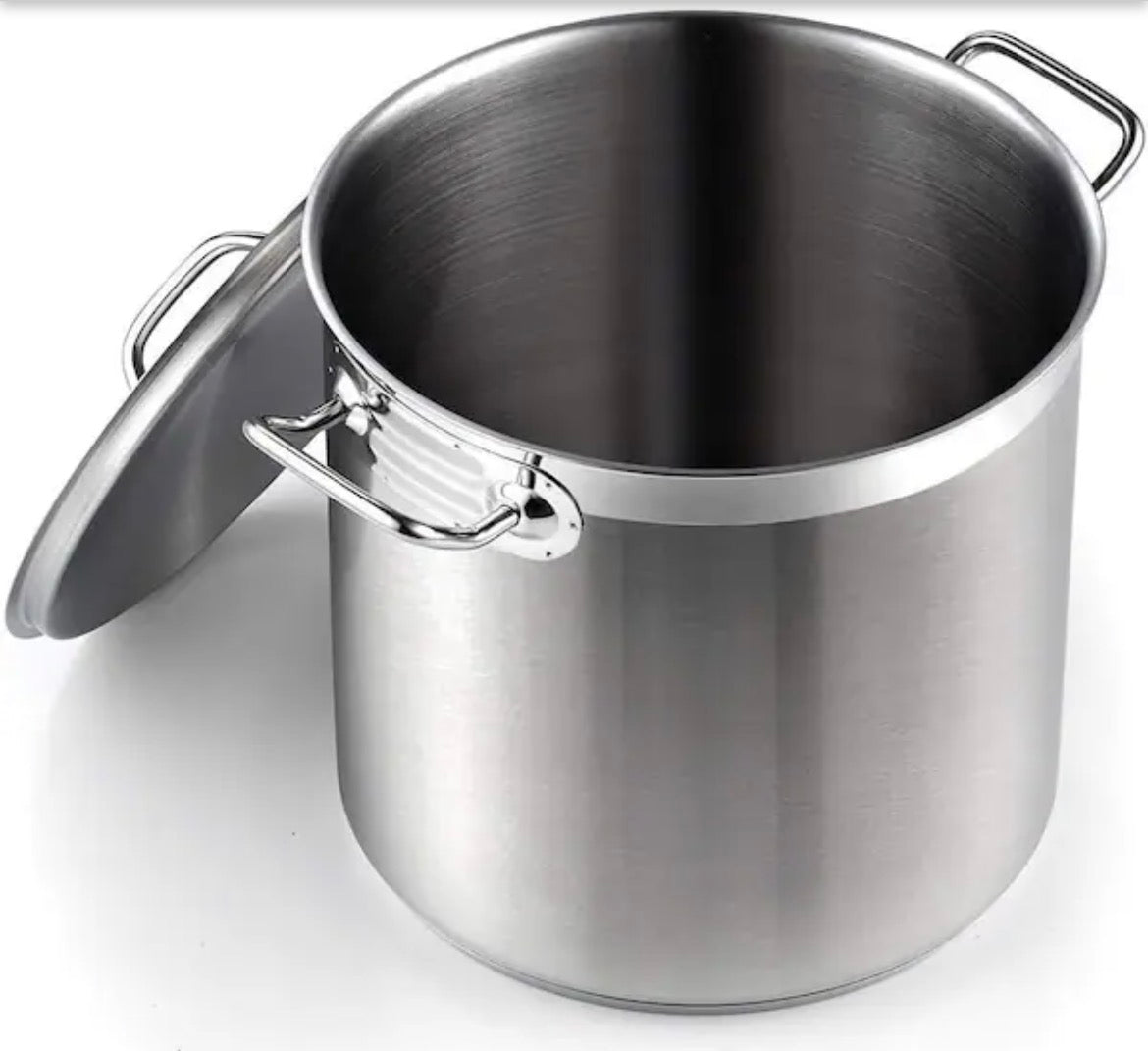 Professional Grade 11 qt. Stainless Steel Stock Pot with Lid