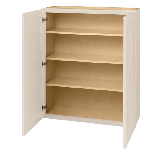 Avondale 36 in. W x 12 in. D x 42 in. H Ready to Assemble Plywood Shaker Wall Kitchen Cabinet in Antique White