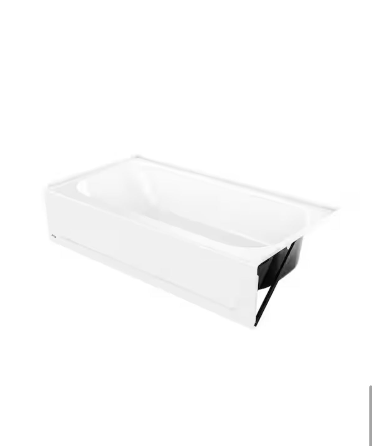 Aloha Plus 60 in. Right Drain Rectangular Alcove Soaking Bathtub in White