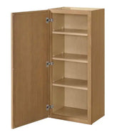 Leyton 18 in. W x 12 in. D x 42 in. H Ready to Assemble Plywood Slim Shaker Wall Kitchen Cabinet in White Oak