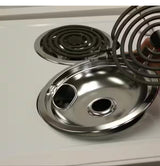 Style A 6 in. Small and 8 in. Large Drip Pan in Chrome (2-Pack)