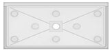 Ada Compliant 64 in. L x 36 in. W Alcove Shower Pan Base with Center Drain in White