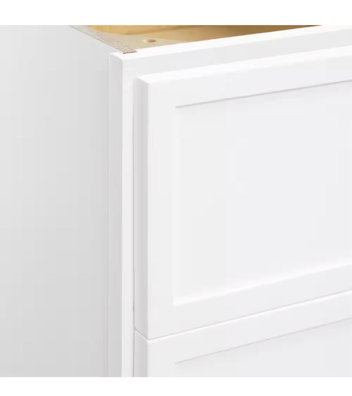 Leyton 21 in. W x 24 in. D x 34.5 in. H Ready to Assemble Plywood Slim Shaker Base Kitchen Cabinet in Alpine White