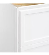 Leyton 21 in. W x 24 in. D x 34.5 in. H Ready to Assemble Plywood Slim Shaker Base Kitchen Cabinet in Alpine White