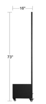 73 in. Black 3-Panel Metal Iron Planter Box with Attached Trellis for Climbing Vegetation Room Divider