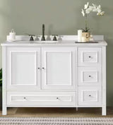 Williamsburg 48 in. W x 21 in. D x 34 in. H Bath Vanity Cabinet without Top in White