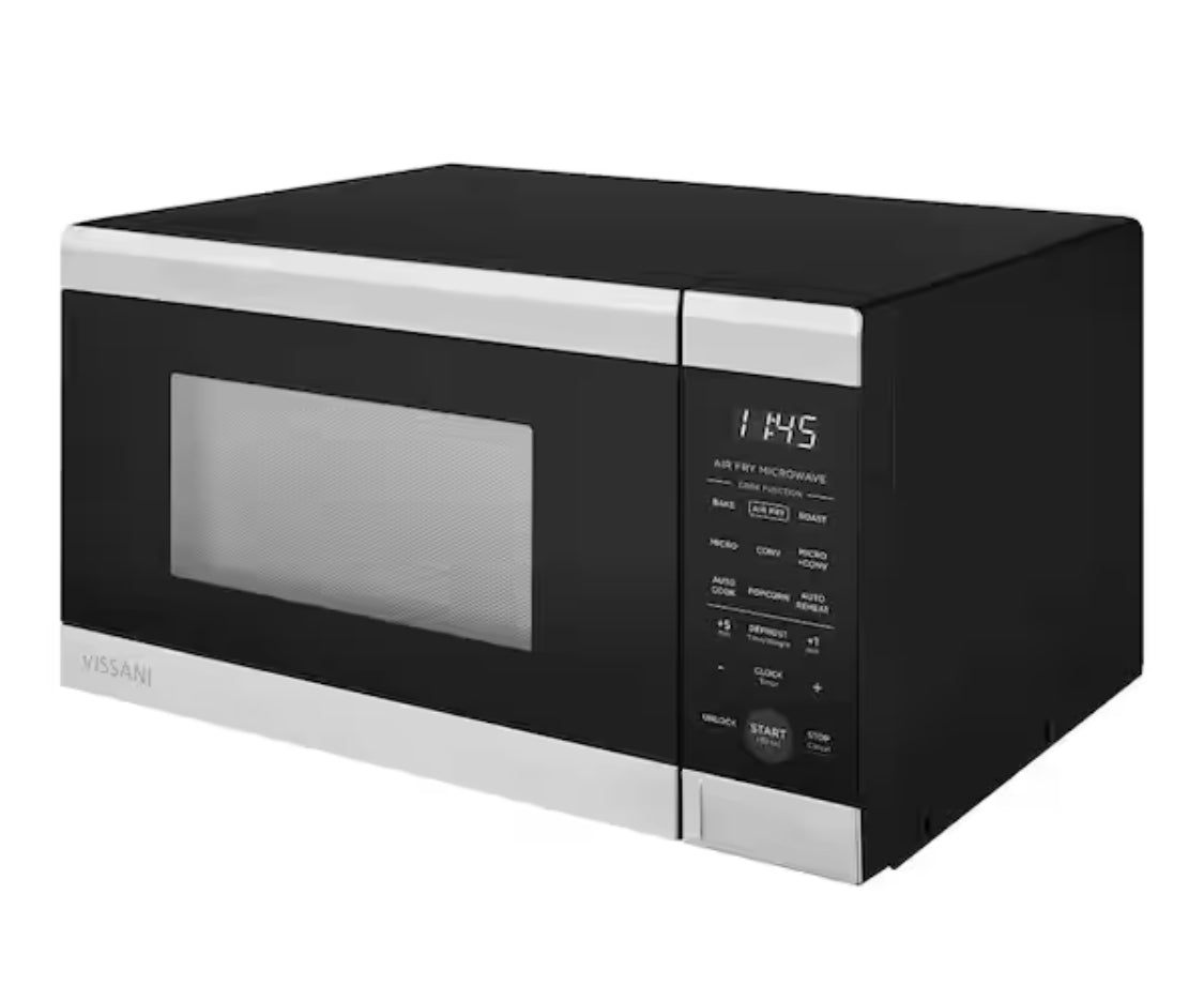 0.9 cu. ft. 900-Watt Countertop Convection Microwave in Stainless Steel with Air Fryer