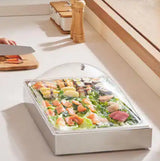 Countertop Food Serving Display Container 1x1 Pan Stainless Steel Food Serving Buffet Condiment Dispenser Chafing Dishes