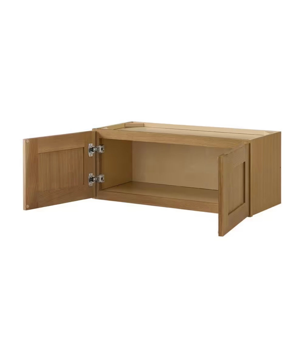 Avondale 30 in. W x 12 in. D x 12 in. H Ready to Assemble Plywood Shaker Wall Bridge Kitchen Cabinet in White Oak