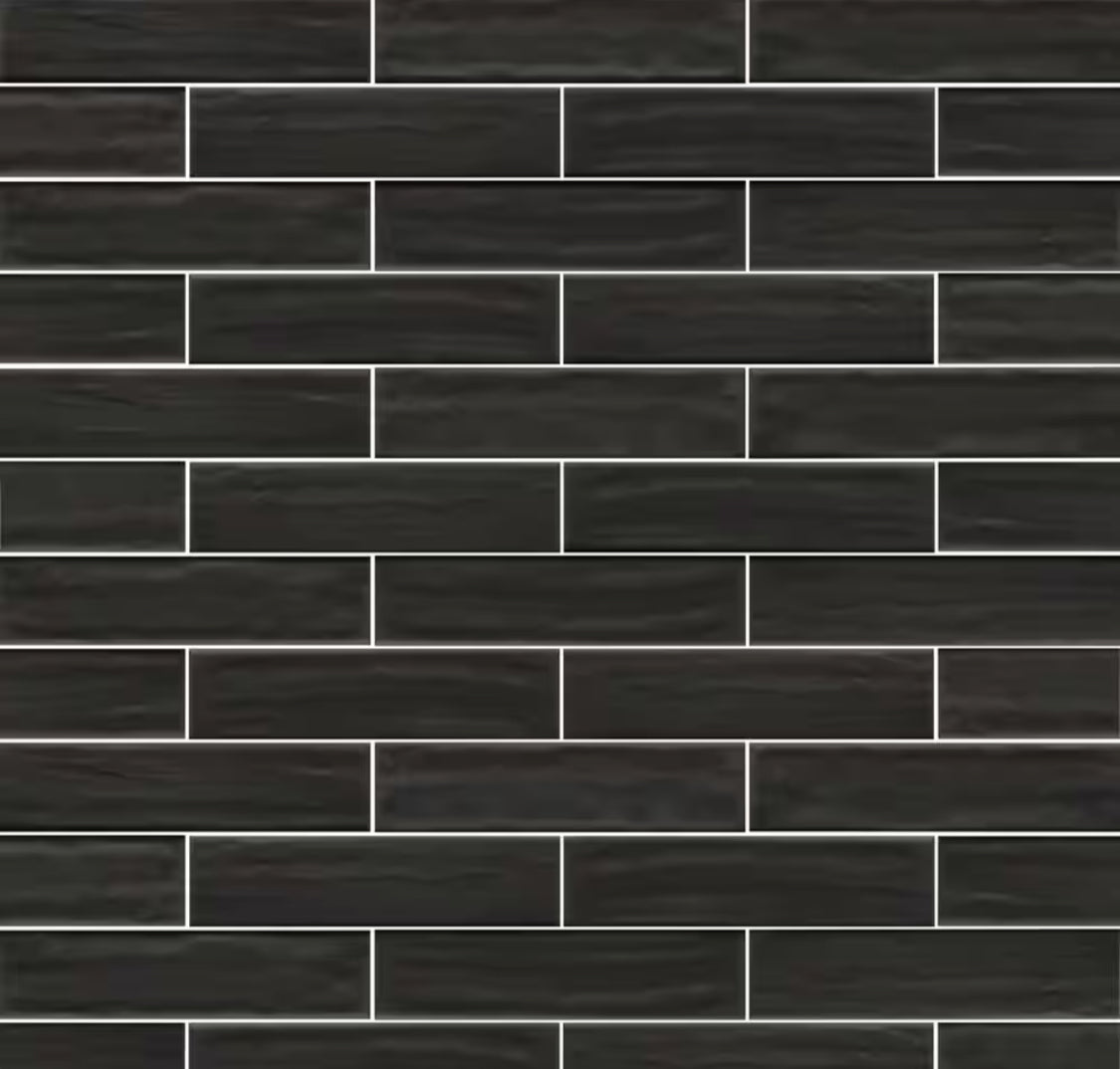 Turin Midnight 2.5 in. x 10 in. Glossy Porcelain Floor and Wall Tile (8.07 sq. ft./Case)