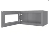 21 in. W X 12 in. D X 12 in. H in Shaker Gray Plywood Ready to Assemble Wall Kitchen Cabinet with 1-Door
