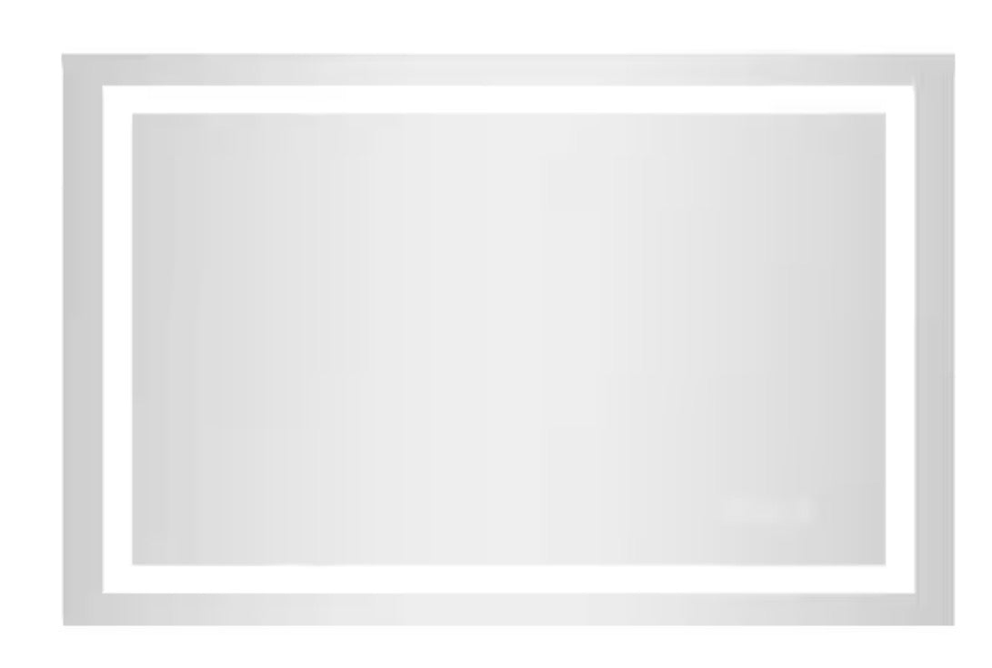 24 in. W x 36 in. H Rectangular Frameless Anti-Fog LED Front Light Backlit Wall Mirror Bathroom Vanity Mirror