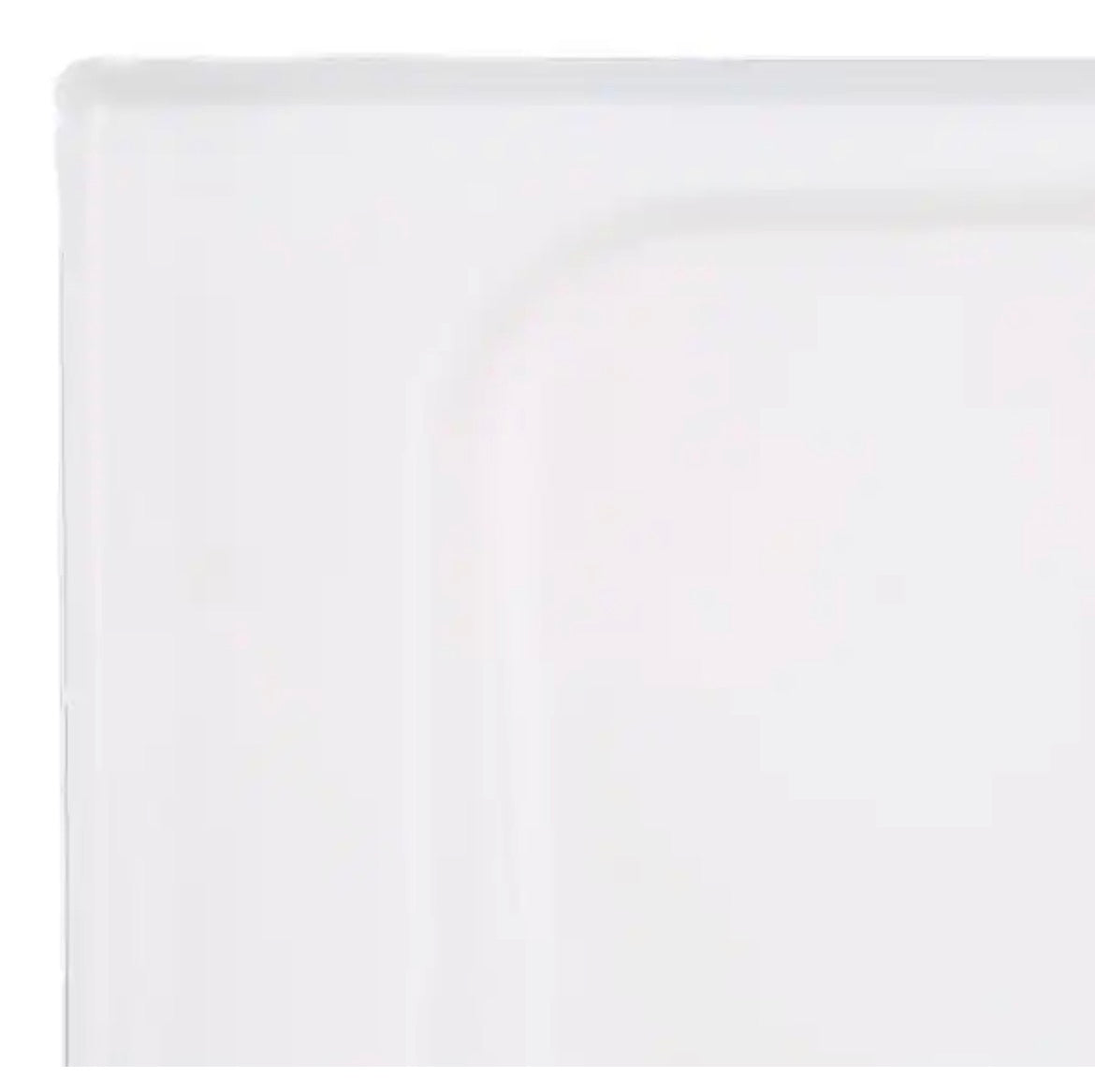 ShowerCast Plus 60 in. x 32 in. Single Threshold Shower Pan in White Includes Square Chrome Shower Drain Kit Left Drain