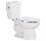 Modern Nano Self-Cleaning Glaze 12 in. Rough In 2-Piece Single Flush 1.1 GPF Water-Saving Elongated Toilet in White