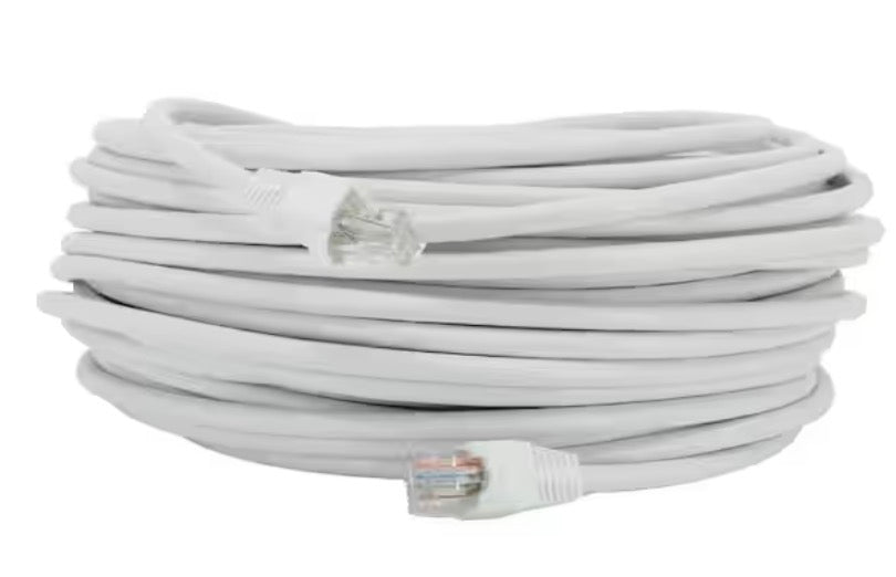 CE 100 ft. Cat 6A UTP Patch Cable White