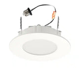 4 in. Selectable CCT Integrated LED Retrofit Ultra-Slim White Recessed Light Trim