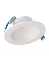 LCR4 4 in. Soft White Selectable CCT Integrated LED Recessed Light With Round Surface Mount White Trim Retrofit Module