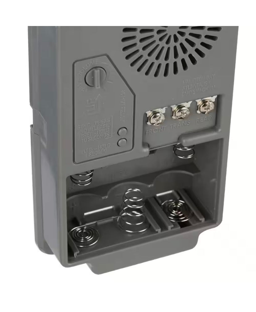 Wireless or Wired Doorbell Chime, Brushed Nickel