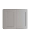 30 in. W x 12 in. D x 24 in. H Ready to Assemble Plywood Shaker Wall Bridge Kitchen Cabinet in Dove Gray
