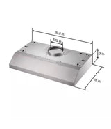 30 in. 340CFM Convertible Under Cabinet Range Hood in Stainless Steel