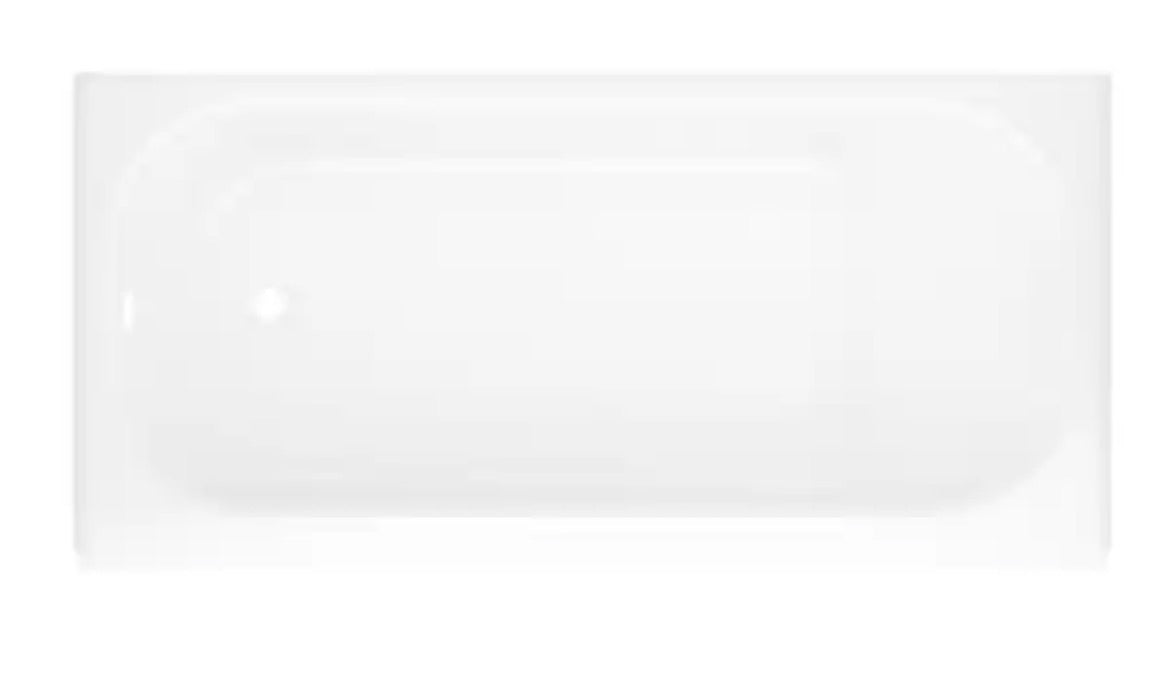 Mauicast 60 in. x 30 in. Rectangular Alcove Soaking Bathtub with Left Drain in White