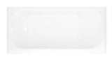 Mauicast 60 in. x 30 in. Rectangular Alcove Soaking Bathtub with Left Drain in White