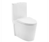 Elongated Closed Front Toilet Seat in Glossy White