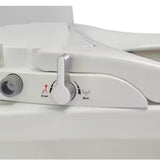 AquaWash Non-Electric Slow Close Bidet Seat for Elongated Toilets in White