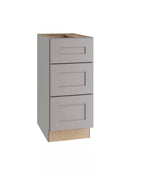 18 in. W x 21 in. D x 34.5 in. H Ready to Assemble Plywood Shaker Drawer Base Kitchen Cabinet in Dove Gray